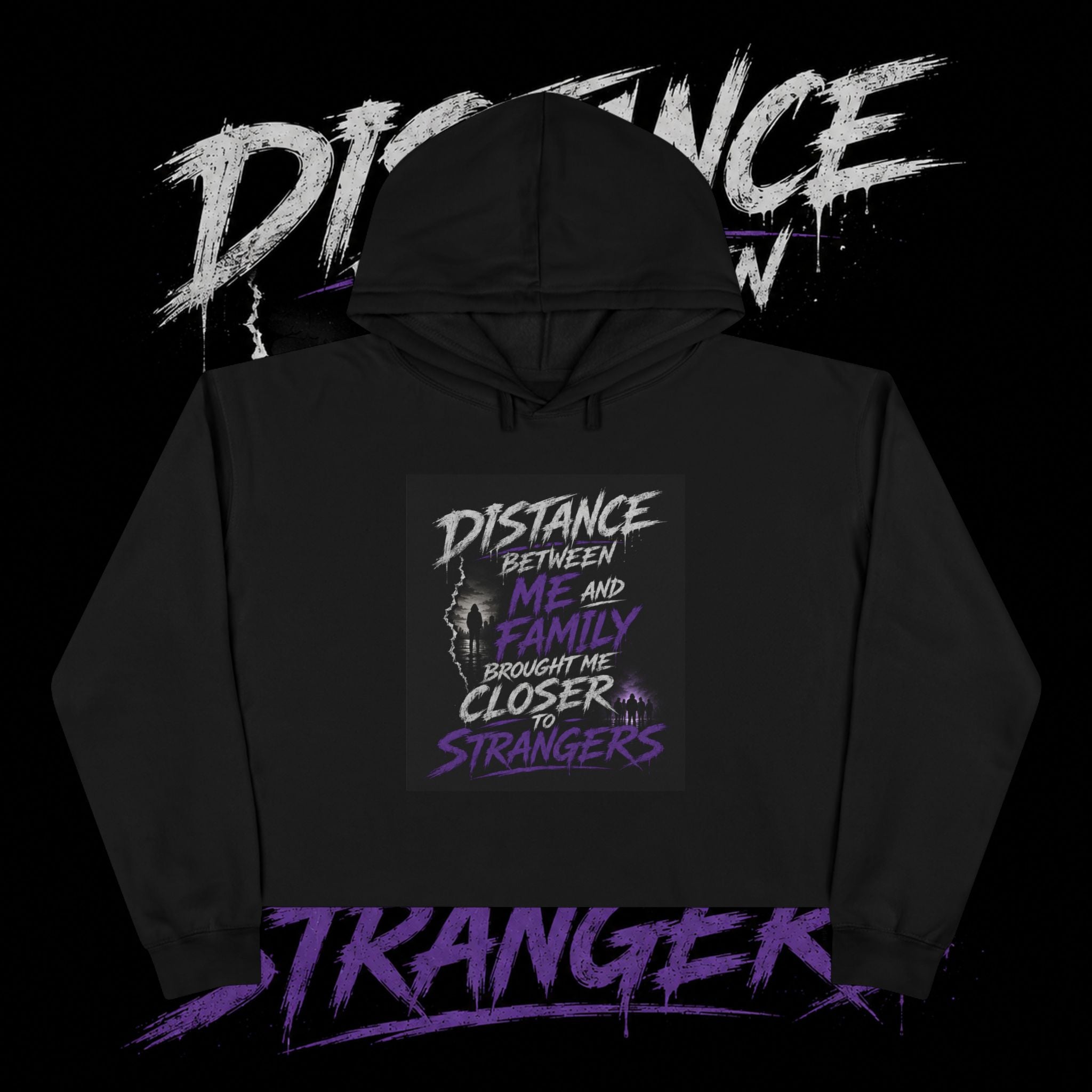 Burdens Women Cropped Graphic Hoodie