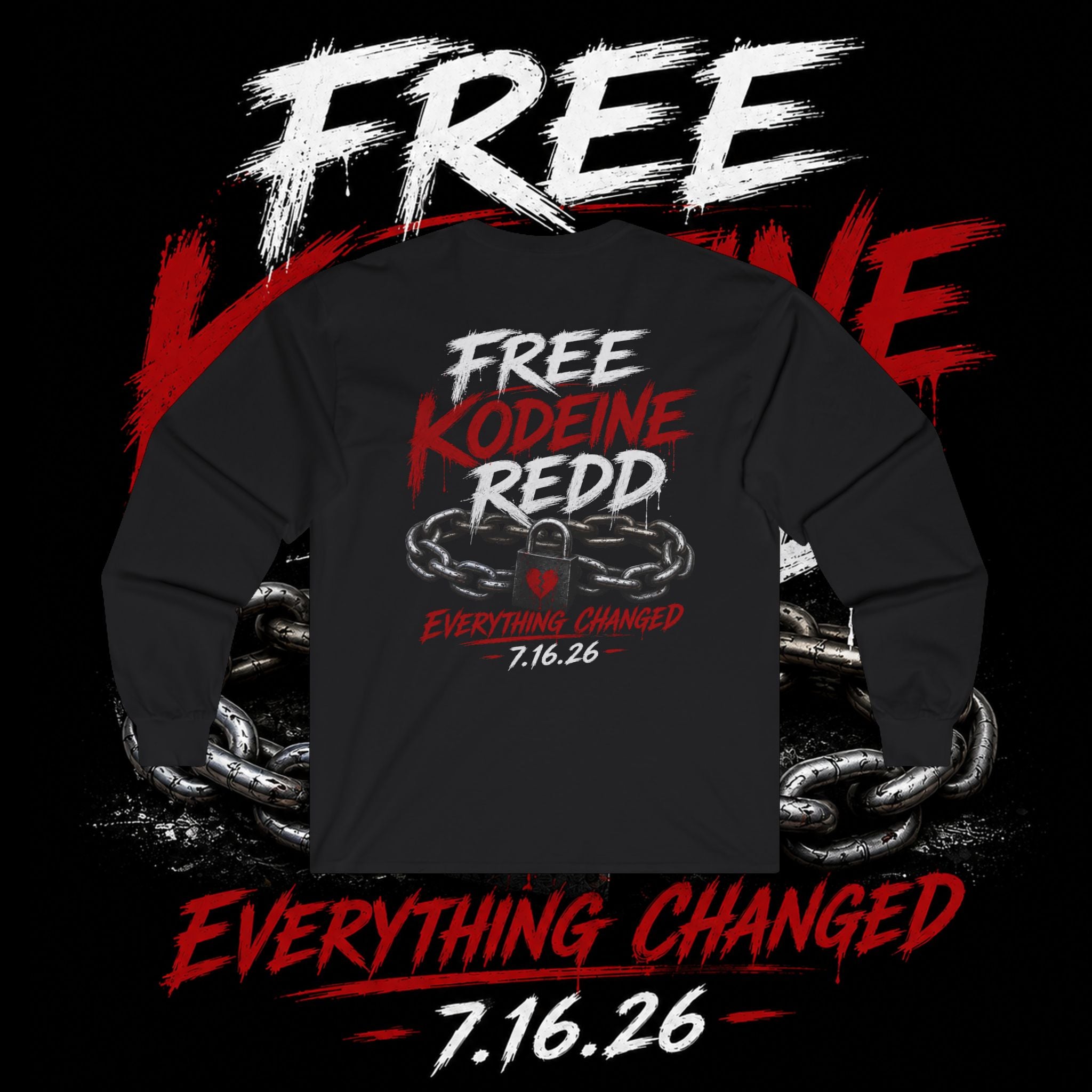 Appeal Denied Long Sleeve Graphic Tee (Black)